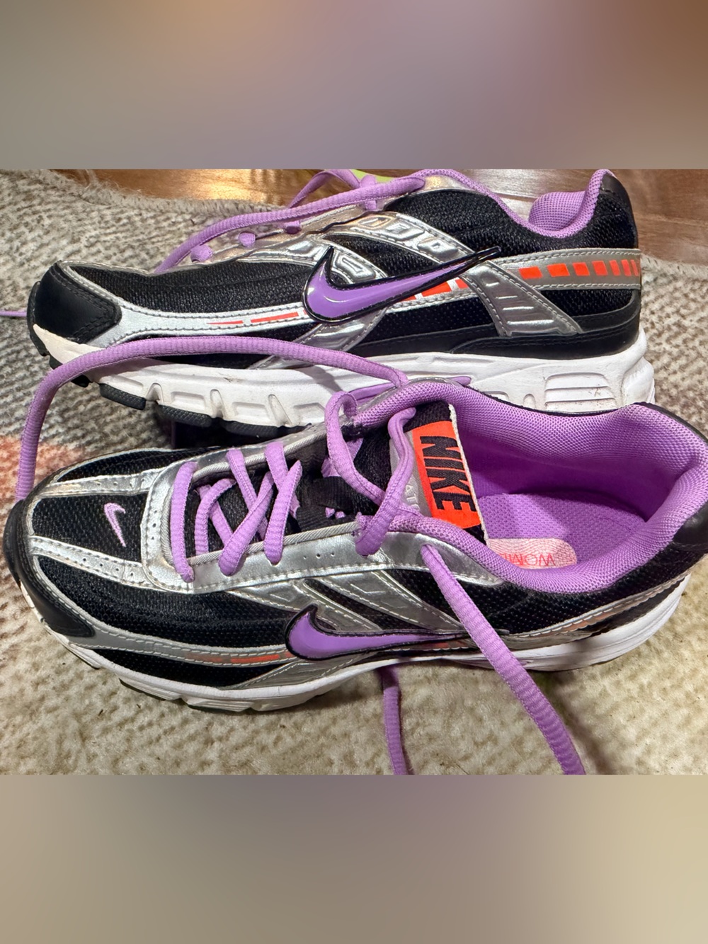 Nike Women’s Black, Purple & Silver Athletic Sneakers